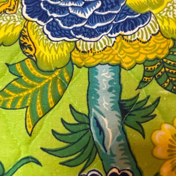 Sixties vintage grandma chic quilted wood handbag - Picture 11 of 13